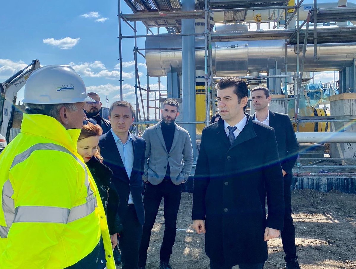 Bulgarian PM inspects the IGB gas link in construction between Bulgaria and Greece, the constriction of which was strangely delayed under Borissov
