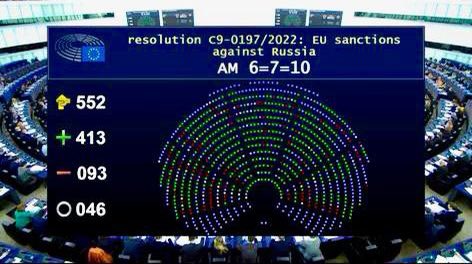 Європейський парламент вимагає негайного та повного ембарго на викопне паливо з Росії