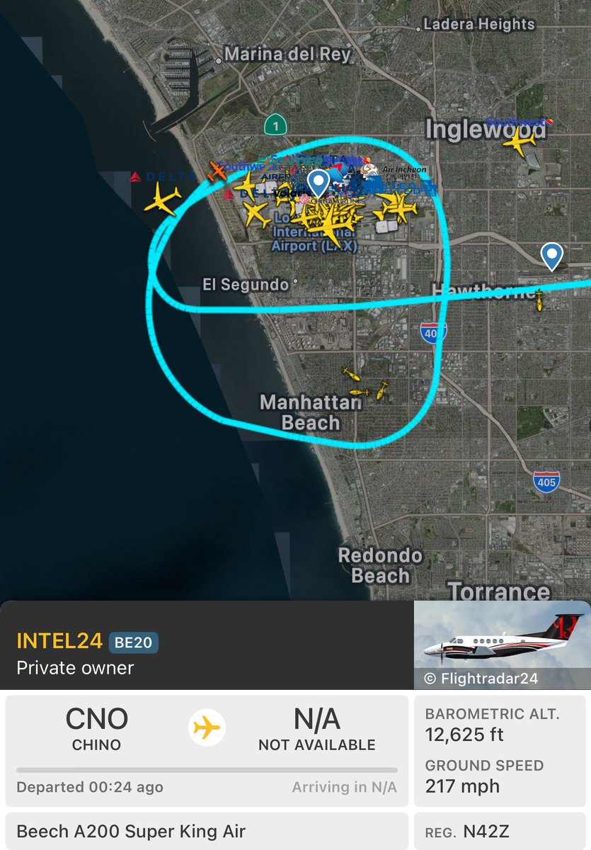 OES Intel 24 out of Chino is overhead on the Chevron Refinery Incident in ElSegundo. ElSegundo / California