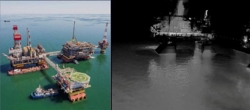 Drones of Security Service of Ukraine once again hit Russian oil production platforms in the Caspian Sea. Long-range drones of the SBU's Alpha Special Operations Center successfully attacked the Filanovsky oil production platform for the second time this week. In addition, another platform, the Korchagin platform, was hit. Both facilities belong to Lukoil-Nizhnevolzhskneft