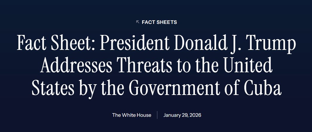 Trump signed an executive order declaring a national emergency over Cuba and authorizing new tariffs on countries that supply oil to the island. The order allows the United States to impose additional tariffs on imports from nations that directly or indirectly provide oil to Cuba
